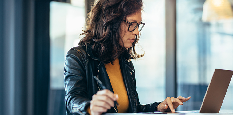 Woman on laptop