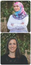 CUNY SPS ACE Scholars Intisar Alwahaib and Kate De Luca
